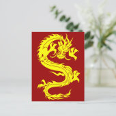 Dragon Golden Briefkaart (Staand voorkant)