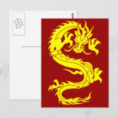 Dragon Golden Briefkaart (Voorkant / Achterkant)