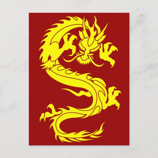 Dragon Golden Briefkaart (Voorkant)