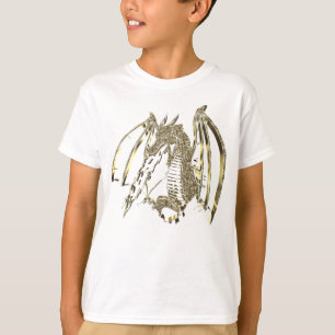 Dragon Golden Dragon, die met vuur ademt T-shirt