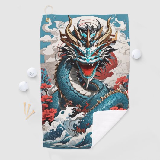 Dragon Golf Towel Golfhanddoek (Insitu)