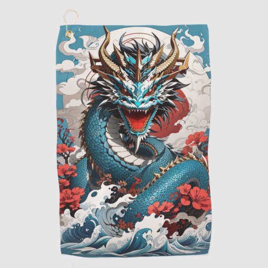 Dragon Golf Towel Golfhanddoek (Voorkant)