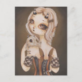 Dragon gothic fairy fantasy art briefkaart (Voorkant)