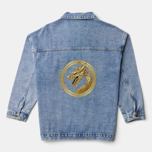 Dragon-Goud- Denim Jack Jacket (Achterkant)