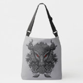 Dragon Grayscale Crossbody Tas (Voorkant)