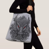 Dragon Grayscale Crossbody Tas (Dichtbij)