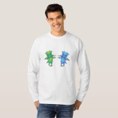 Dragon Green Blue Dragon Fairy Tale Fantasy T-shirt (Voorkant volledig)