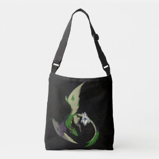 Dragon Green Crystal Crossbody Tas