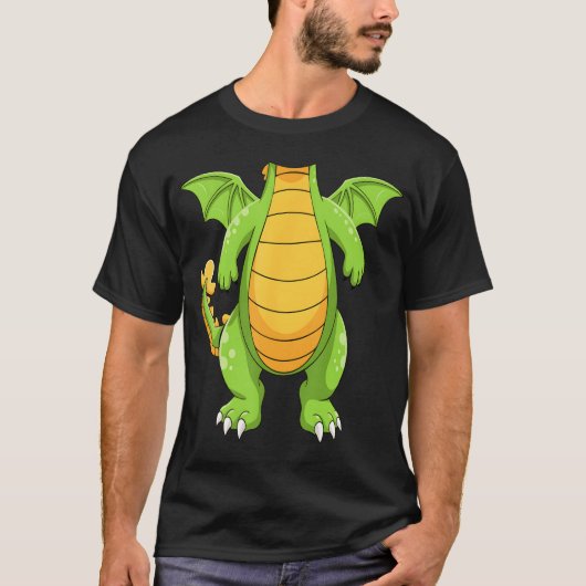 Dragon Green Dragon - creatief T-shirt (Voorkant)