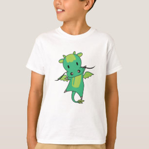 Dragon Green Fairy Tale Cute Animals voor kinderen T-shirt