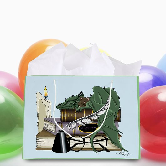 Dragon Green Sleeping Books Groot Cadeauzakje