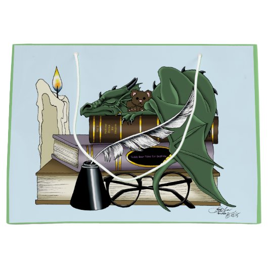 Dragon Green Sleeping Books Groot Cadeauzakje (Voorkant)