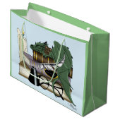Dragon Green Sleeping Books Groot Cadeauzakje (Voorkant Gekanteld)