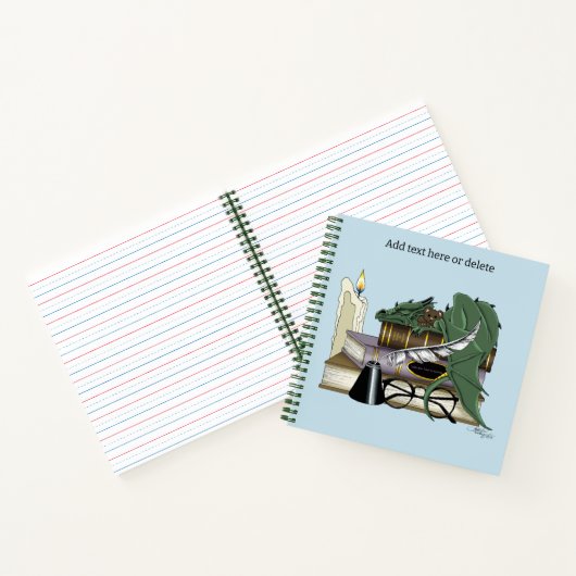 Dragon Green Sleeping Books Notitieboek (Binnen)