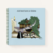 Dragon Green Sleeping Books Notitieboek (Voorkant)