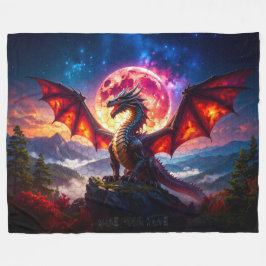Dragon Grid 001 Fleece Deken