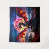 Dragon Grid 001 Wandkleed (Voorkant)