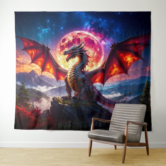 Dragon Grid 001 Wandkleed (In Situ (horizontaal))