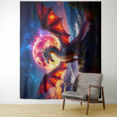 Dragon Grid 001 Wandkleed (In situ)