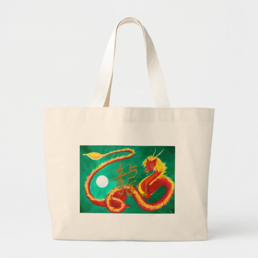 Dragon Grote Tote Bag (Voorkant)
