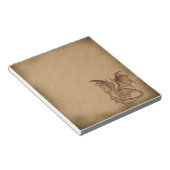 Dragon-grunge Notitieblok (Schuin)