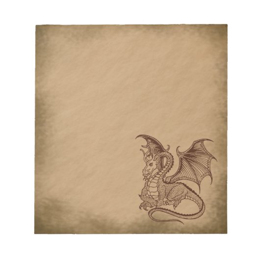 Dragon-grunge Notitieblok (Voorkant)