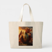 "Dragon Guardian Canvas tas - Draag kracht (Achterkant)