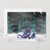 Dragon Guarding Castle Briefkaart (Voorkant / Achterkant)