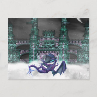 Dragon Guarding Castle Briefkaart