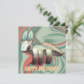 Dragon, Happy Birthday Kaart (Staand voorkant)