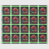 Dragon Happy Birthday personalize Child's Name Cadeaupapier (Vlak)