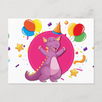 Dragon Happy Birthday Uitnodiging Briefkaart