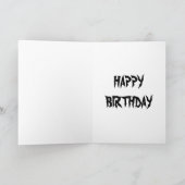 Dragon "Happy Birthday" wenskaart Kaart (Binnen)