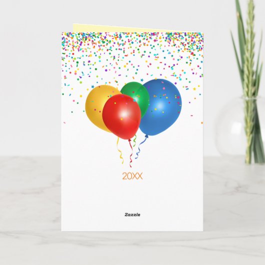 Dragon Happy Birthday Wish Boy's persoonlijke naam Kaart (Achterkant)