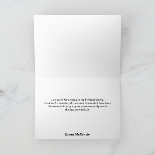 Dragon Hartelijk dank Bedankkaart (Binnen)