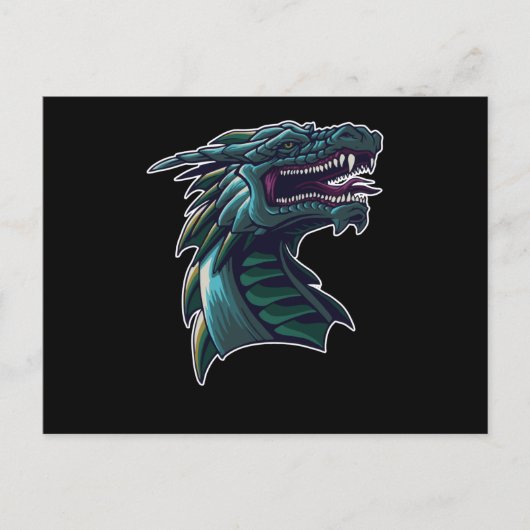 Dragon Head Briefkaart (Voorkant)