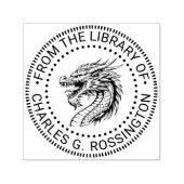 Dragon Head Drawing Library Boeknaam Zelfinktende Stempel (Design)