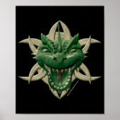 Dragon Head - Groen Poster (Voorkant)