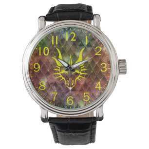 Dragon Head & Kleurrijke Dragon Scales horloge