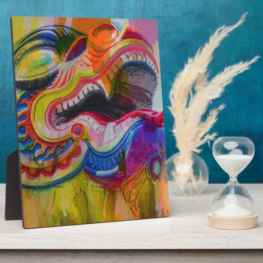 Dragon Head Plaque Fotoplaat (Zijkant)