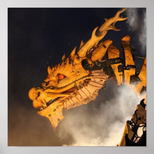 Dragon Head Red Eyes Poster (Voorkant)