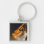 Dragon Head Red Eyes Sleutelhanger (Voorkant)