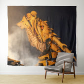 Dragon Head Red Eyes Wandkleed (In Situ (horizontaal))