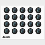 Dragon Head Ronde Sticker (Vel)