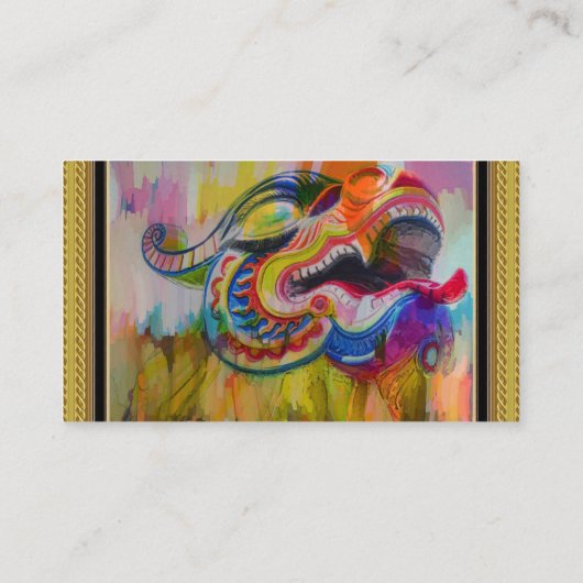 Dragon Head Visitekaartje (Achterkant)