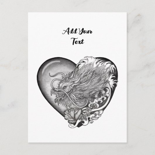 Dragon Heart Briefkaart (Voorkant)