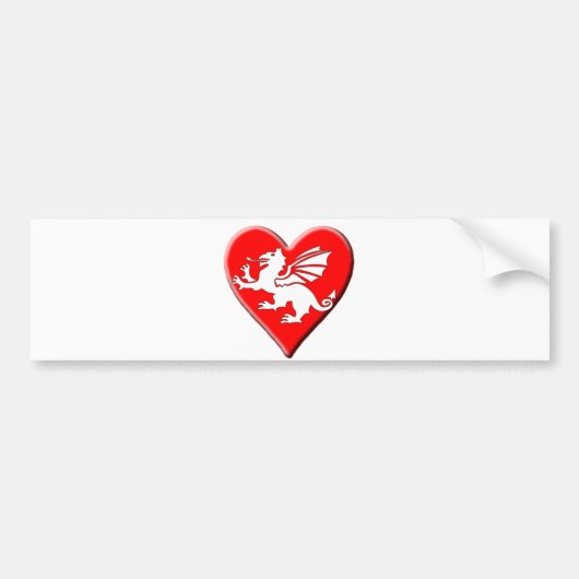 Dragon Heart Bumpersticker (Voorkant)