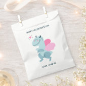 Dragon Heart Cute Personalized Valentijn Bedankzakje (Geknipt)