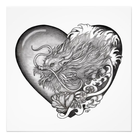 Dragon Heart Foto Afdruk (Voorkant)