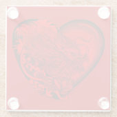 Dragon Heart Glazen Onderzetter (Achterkant)
